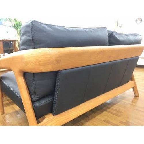 FRANCE BED 2人掛けソファー ブラック×ナチュラル Vivant Vivant