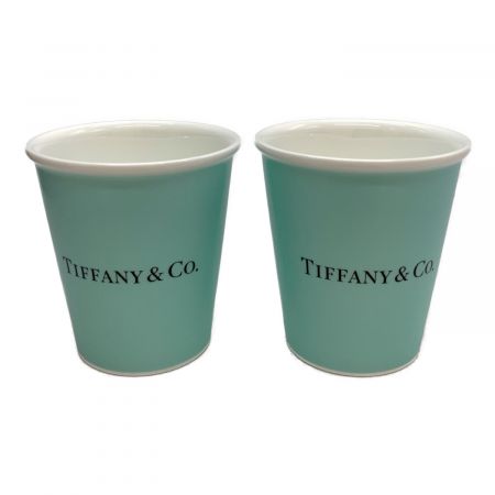 TIFFANY & Co. (ティファニー) グラス ボーンチャイナペーパーカップ 2Pセット