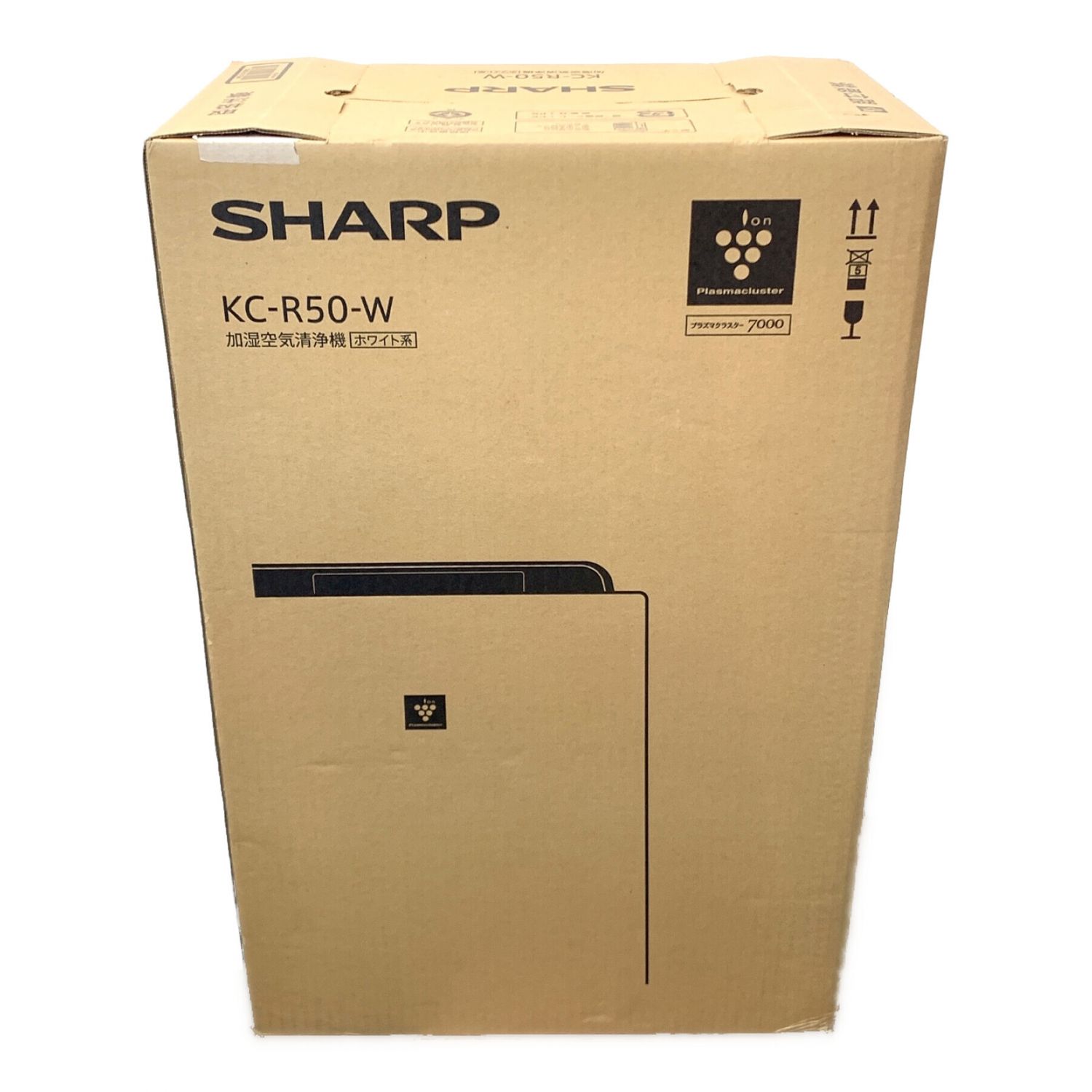 未使用品　 SHARP シャープ 加湿空気清浄機 KC-R50-W空気清浄機・イオン発生器