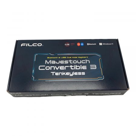 FILCO (フィルコ) ゲーミングキーボード 銀軸 FKBC91M/JB3-RKL Majestouch Convertible3