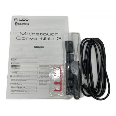 FILCO (フィルコ) ゲーミングキーボード 銀軸 FKBC91M/JB3-RKL Majestouch Convertible3