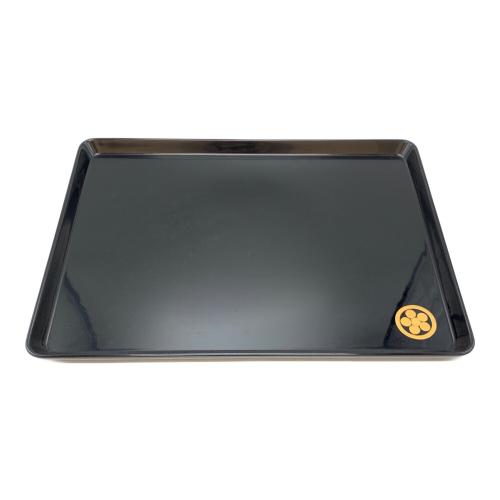 松本光栄堂 (マツモトコウエイドウ) お盆 輪島塗 溜塗 3Pセット