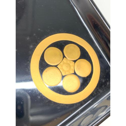 松本光栄堂 (マツモトコウエイドウ) お盆 輪島塗 溜塗 3Pセット