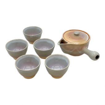 萩焼 (ハギヤキ) 茶器揃え 天龍窯 急須1・湯呑み5セット