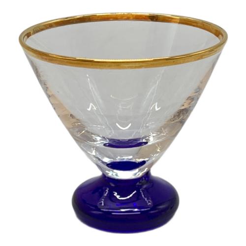 KAGAMI CRYSTAL (カガミクリスタル) 酒器揃 徳利2P・お猪口5P USED