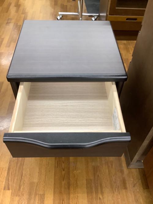 ニトリ サイドテーブル ダークブラウン  アスカ