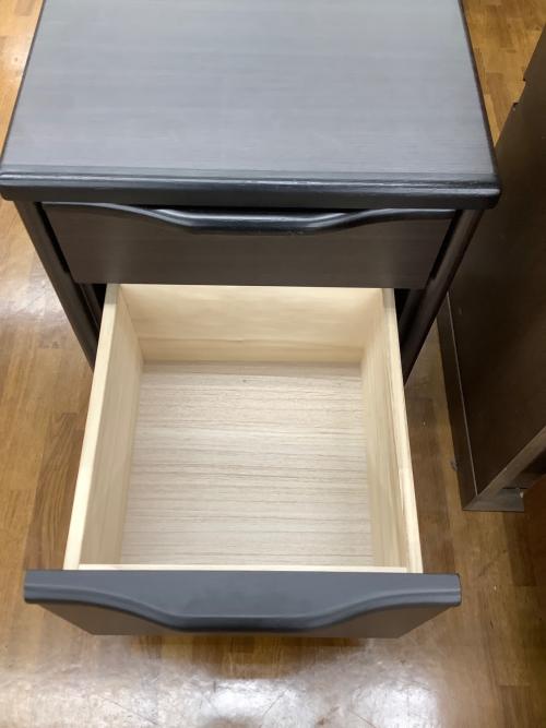 ニトリ サイドテーブル ダークブラウン  アスカ