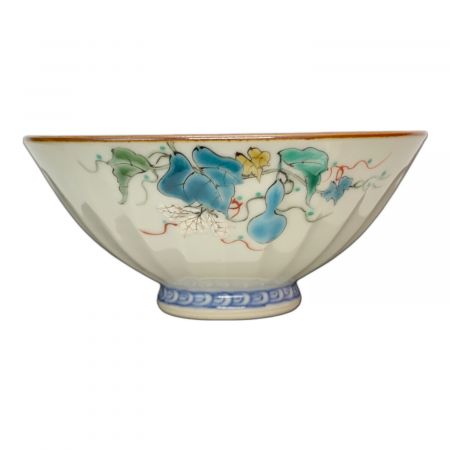 未使用保管品✨清水焼 山本 壹楽 色絵六瓢 小飯碗✨ご飯茶碗 不老長寿 未使用保管品✨清水焼 山本 壹楽 色絵六瓢 小飯碗✨ご飯茶碗 不老長寿