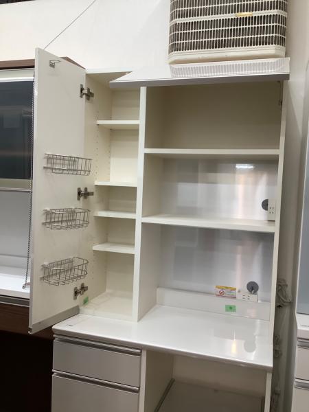【値下げしました】Pamouna レンジボード ホワイト 【トレファク/トレファクベイシア前橋モール店/リサイクルショップ】 Pamouna (パモウナ) レンジボード ホワイト 2枚扉｜トレファクONLINE