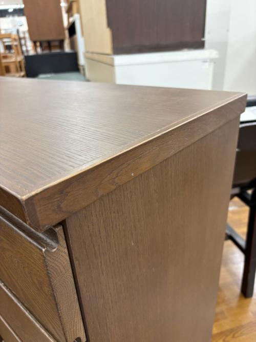 大雪木工(旭川家具) サイドボード ブラウン 国産家具 板戸観音開き 107258151 フィガロ120