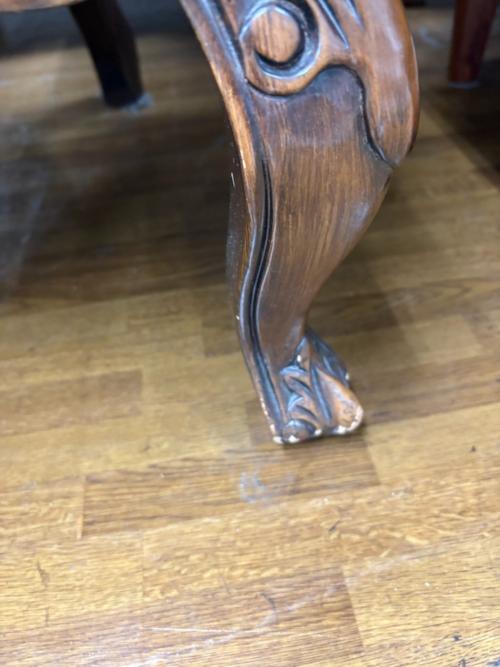 ロココ調2人掛けソファー ピンク×ブラウン