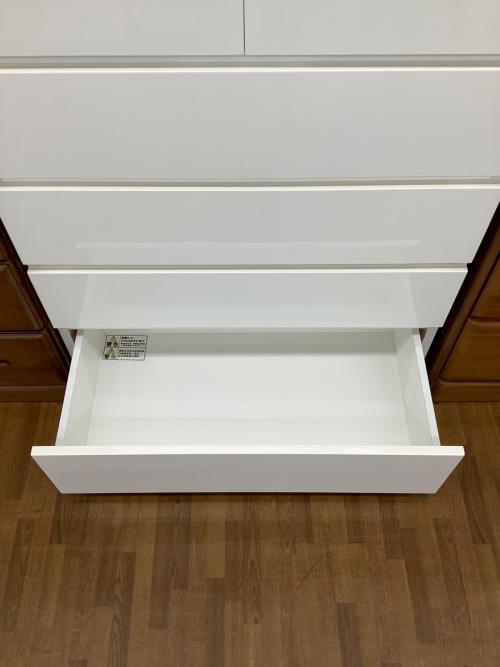 ニトリ 5段チェスト ホワイト 80HC FOW