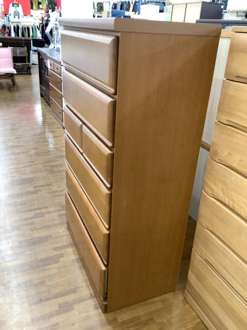 ハイチェスト ナチュラル　6段