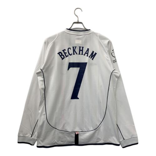 UMBRO (アンブロ) ユニフォームシャツ メンズ SIZE XL ホワイト 背番号7 BECKHAM(ベッカム) 02日韓W杯