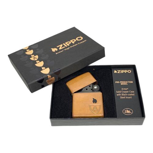 ZIPPO (ジッポ) オイルライター 世界限定15,000個 46171 ARMOR SOLID COPPER 2024年コレクティブモデル 2023年製 銅(コッパー)
