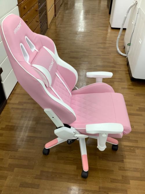 AK Racing (エーケーレーシング) ゲーミングチェア ピンク×ホワイト
