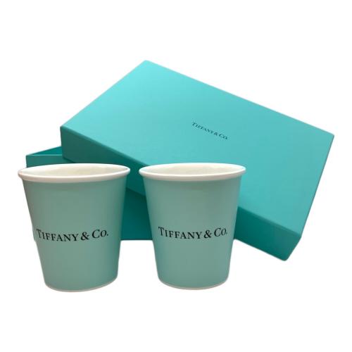 TIFFANY & Co. (ティファニー) ペーパーカップセット ボーンチャイナ製 2Pセット