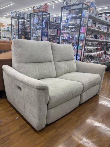 BOSCO (ボスコ) 2人掛けレザーソファ ブラック×ライトブラウン レザー