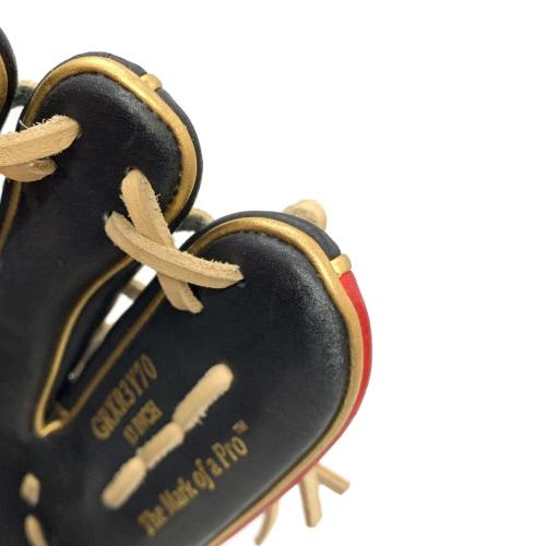 RAWLINGS (ローリングス) 軟式用グラブ 13インチ ブラック/スカーレット RGGC限定グラブGOLD LABEL 外野用 GRXR3Y70