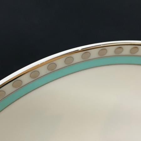 美品　ティファニー　プラチナブルーバンド　プレート&カップ2セット TIFFANY & Co. (ティファニー) カップ&ソーサー プラチナブルーバンド