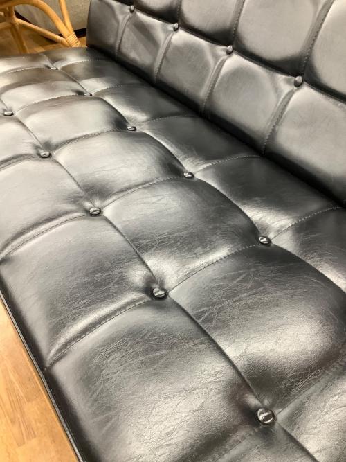 カリモク60 (カリモクロクマル) Kチェア2シーター ブラック W36153BW 合皮