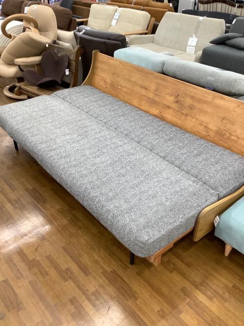 journal standard Furniture (ジャーナルスタンダードファニチャー) ソファーベッド グレー 3人掛け ファブリック HABITAT SOFA BED