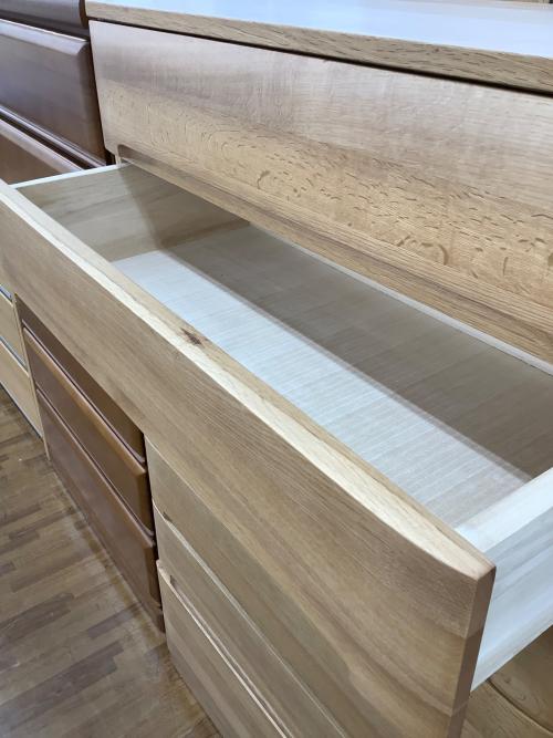 7段チェスト ナチュラル 引出固め