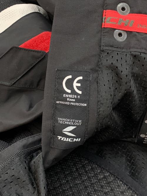 TAICHI (タイチ) ライディングパンツ メンズ SIZE BM ブラック×レッド クロスオーバー メッシュ ライディング パンツ RSY246