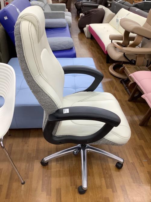 ITOKI (イトーキ) ワークチェアー ホワイト×ブラック YCR-WHLG-EL 合皮×ファブリック ADRENA