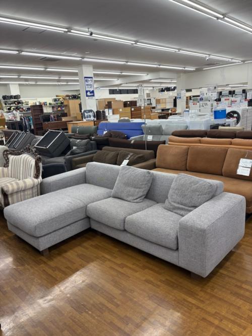 NOYES (ノイス) コーナーソファー グレー ファブリック