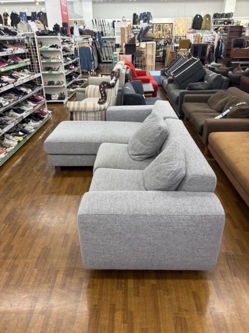 NOYES (ノイス) コーナーソファー グレー ファブリック