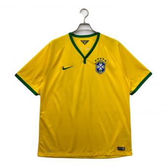 NIKE (ナイキ) サッカーユニフォーム メンズ SIZE XL イエロー×グリーン ネイマール 14/15ブラジル代表ユニフォーム