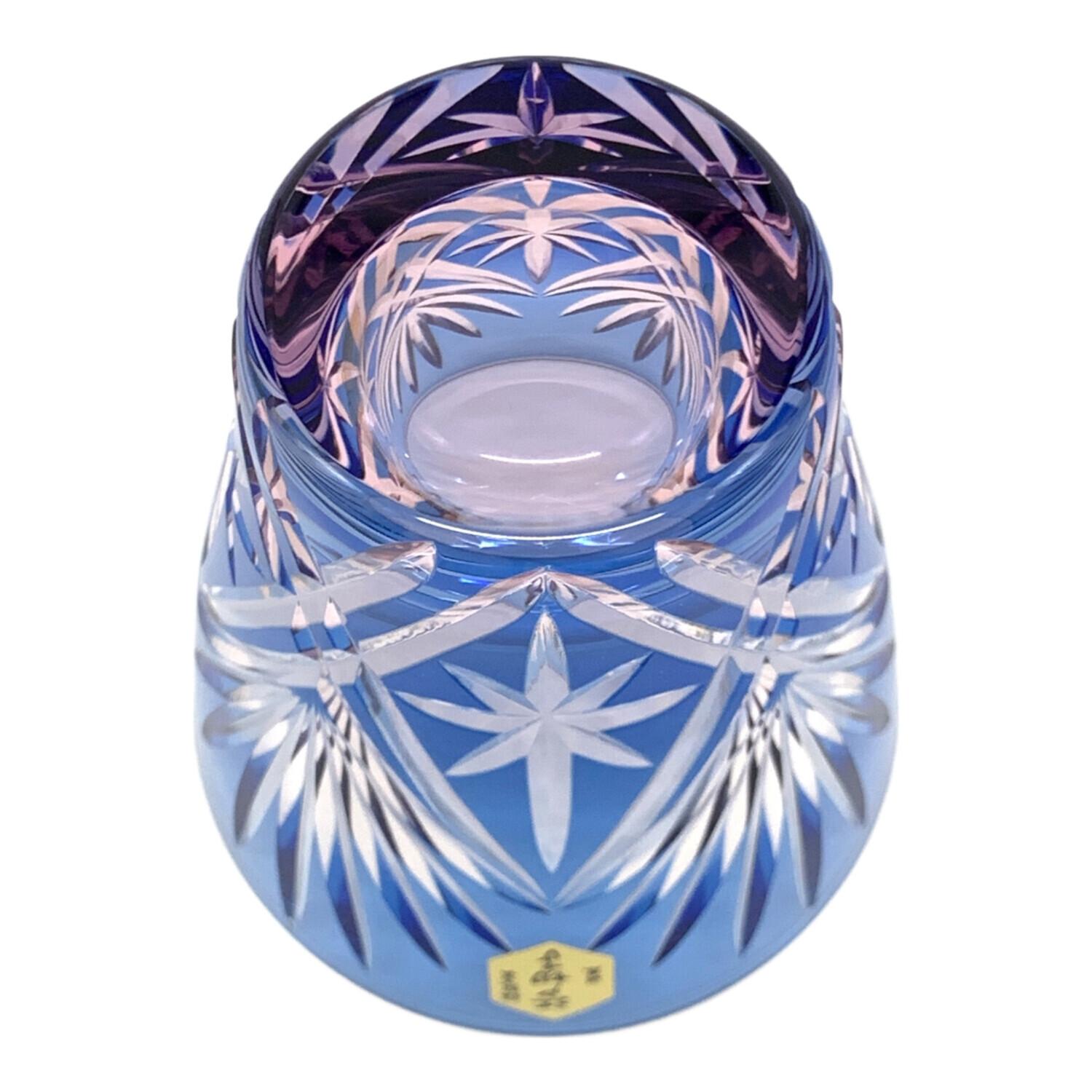 江戸切子 硝子工房 彩鳳 ミニオールド 剣菱星文様｜トレファクONLINE