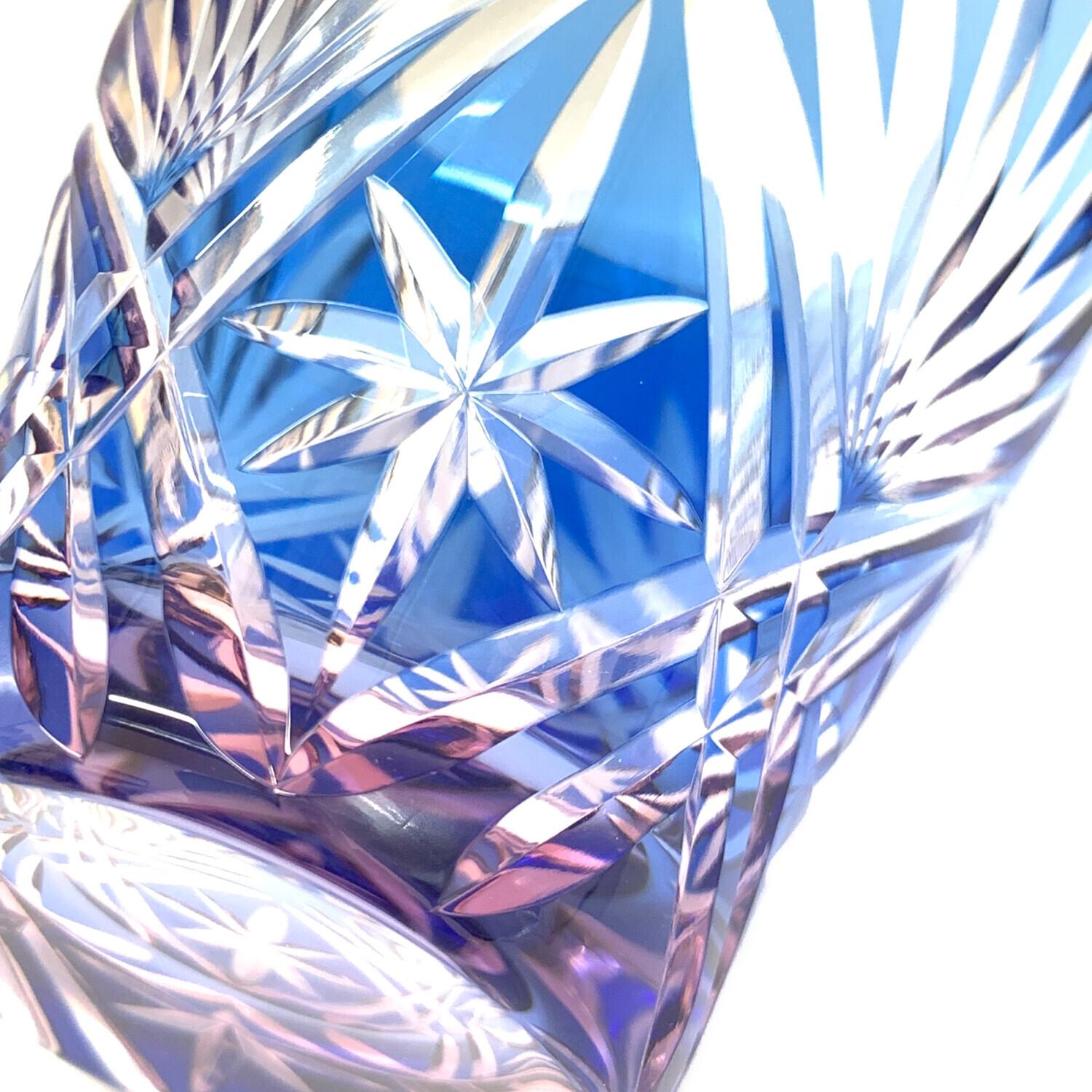 江戸切子 硝子工房 彩鳳 ミニオールド 剣菱星文様｜トレファクONLINE