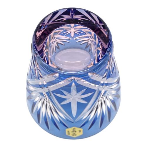 江戸切子 硝子工房 彩鳳 ミニオールド 剣菱星文様