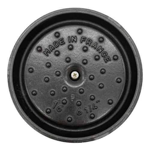Staub (ストウブ) ホーロー鍋 16cm ブラック ピコ・ココット ラウンド