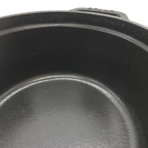 Staub (ストウブ) ホーロー鍋 16cm ブラック ピコ・ココット ラウンド