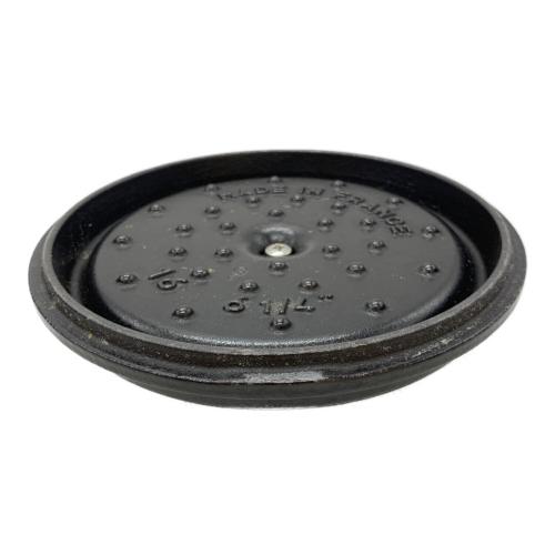 Staub (ストウブ) ホーロー鍋 16cm ブラック ピコ・ココット ラウンド
