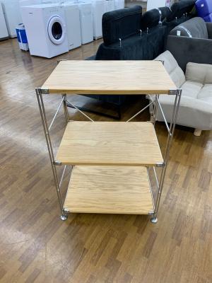 無印良品 (ムジルシリョウヒン) ユニットシェルフ ナチュラル×シルバー 302 3段