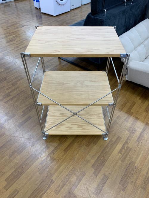 無印良品 (ムジルシリョウヒン) ユニットシェルフ ナチュラル×シルバー 302 3段