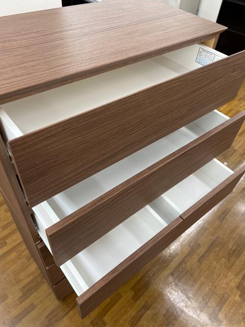 ニトリ 6段チェスト ブラウン クエス 80-6HC