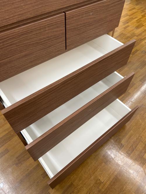 ニトリ 6段チェスト ブラウン クエス 80-6HC