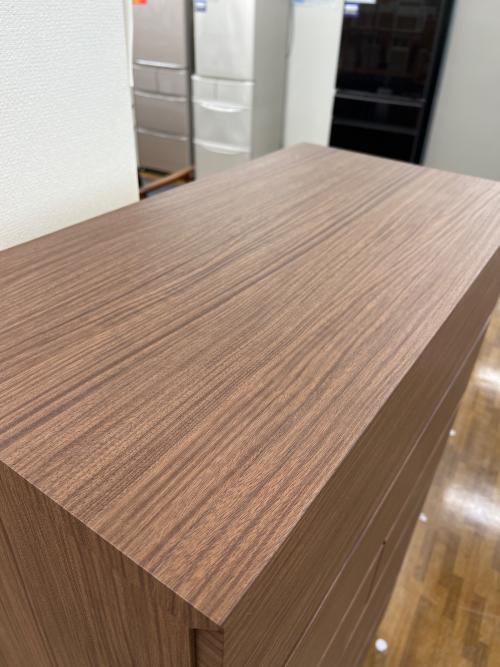 ニトリ 6段チェスト ブラウン クエス 80-6HC