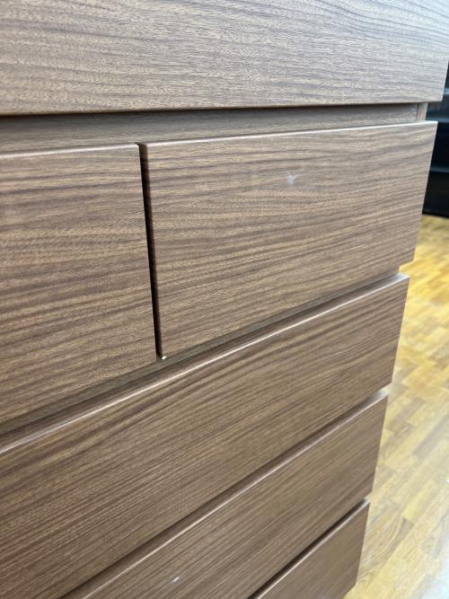 ニトリ 6段チェスト ブラウン クエス 80-6HC