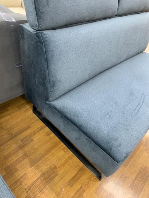 sheer (シアー) 2人掛けソファー ダークブルー 8082 アームレスソファー 2人掛け ファブリック