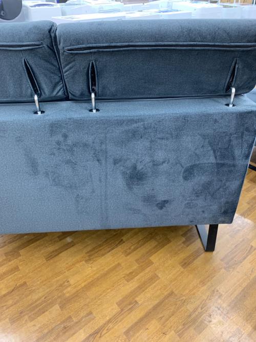 sheer (シアー) 2人掛けソファー ダークブルー 8082 アームレスソファー 2人掛け ファブリック