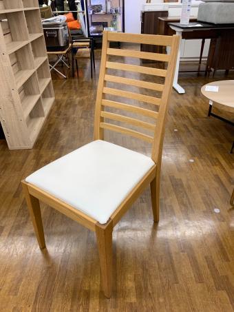 秋田木工 (アキタモッコウ) ダイニングチェアー N005 ナチュラル×ホワイト