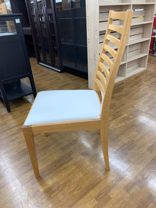 秋田木工 (アキタモッコウ) ダイニングチェアー N005 ナチュラル×ホワイト