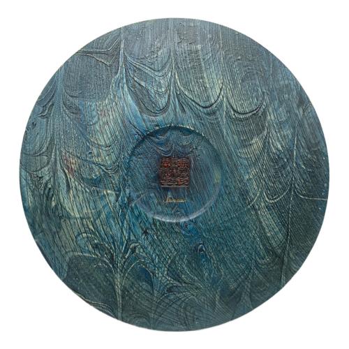 sansai 大皿 海のうねり 摺り友禅彫刻師