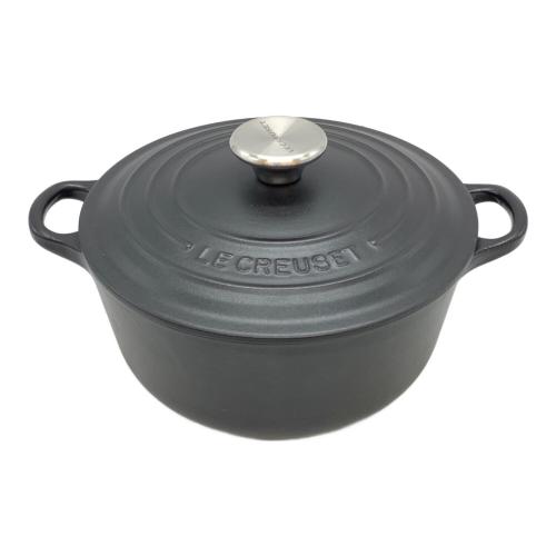 LE CREUSET (ルクルーゼ) 鍋 20cm ブラック ココット・ロンド